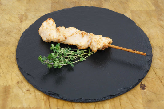Gegaarde kipspies